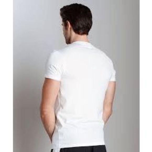 NEW Mens Large UNDER ARMOUR Original Fitted Crew Neck Tee 1230360 100 White - Picture 3 of 3